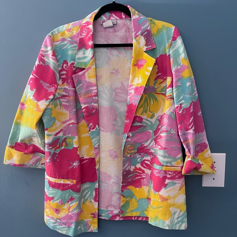 Vintage colorful JBJ Blazer